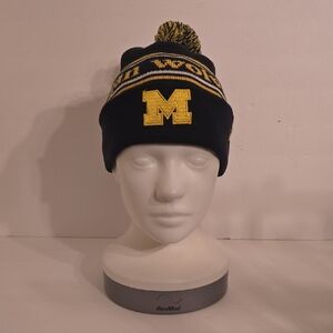 NCAA Michigan Wolverines New Era Knit Hat - Maize & Blue - OS